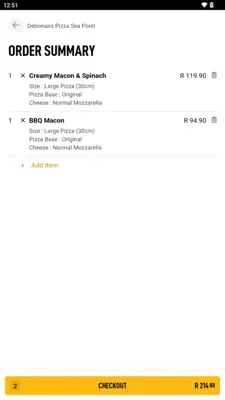 Debonairs Pizza android App screenshot 6